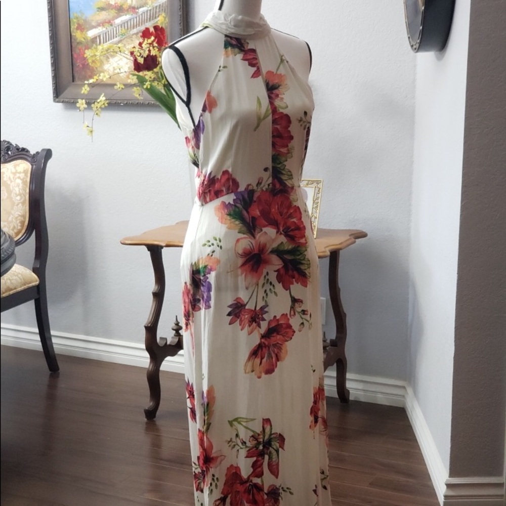 Floral long spring / summer dress